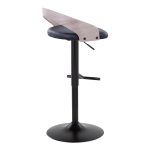 Grotto Black Swivel Adjustable Contemporary Barstool Pair (Set of 2) 15 Grotto Black Swivel Adjustable Contemporary Barstool Pair (Set of 2)