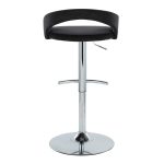 Grotto Black Velvet Chrome Contemporary Adjustable Barstools (Set of 2) 17 Grotto Black Velvet Chrome Contemporary Adjustable Barstools (Set of 2)