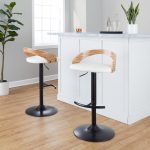 Grotto Black, Zebra, and White Adjustable Contemporary Barstools (Set of 2) 14 Grotto Black, Zebra, and White Adjustable Contemporary Barstools (Set of 2)