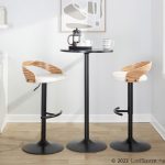 Grotto Black, Zebra, and White Adjustable Contemporary Barstools (Set of 2) 15 Grotto Black, Zebra, and White Adjustable Contemporary Barstools (Set of 2)