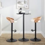 Grotto Black, Zebra, and White Adjustable Contemporary Barstools (Set of 2) 16 Grotto Black, Zebra, and White Adjustable Contemporary Barstools (Set of 2)