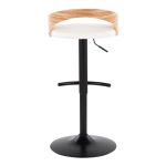 Grotto Black, Zebra, and White Adjustable Contemporary Barstools (Set of 2) 21 Grotto Black, Zebra, and White Adjustable Contemporary Barstools (Set of 2)