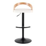 Grotto Black, Zebra, and White Adjustable Contemporary Barstools (Set of 2) 22 Grotto Black, Zebra, and White Adjustable Contemporary Barstools (Set of 2)
