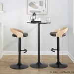Grotto Brown Faux Leather Adjustable Swivel Barstools (Set of 2) 16 Grotto Brown Faux Leather Adjustable Swivel Barstools (Set of 2)