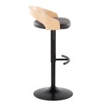 Grotto Brown Faux Leather Adjustable Swivel Barstools (Set of 2) 19 Grotto Brown Faux Leather Adjustable Swivel Barstools (Set of 2)