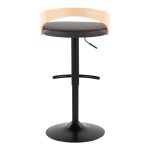 Grotto Brown Faux Leather Adjustable Swivel Barstools (Set of 2) 21 Grotto Brown Faux Leather Adjustable Swivel Barstools (Set of 2)