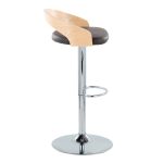 Grotto Brown Faux Leather Mid-Century Modern Adjustable Barstools (Set of 2) 11 Grotto Brown Faux Leather Mid-Century Modern Adjustable Barstools (Set of 2)