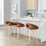 Grotto Camel Faux Leather Swivel Counter Stool (Set of 2) 11 Grotto Camel Faux Leather Swivel Counter Stool (Set of 2)