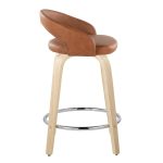Grotto Camel Faux Leather Swivel Counter Stool (Set of 2) 15 Grotto Camel Faux Leather Swivel Counter Stool (Set of 2)