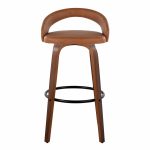 Grotto Camel Faux Leather Walnut Contemporary 30-Inch Barstools (Set of 2) 14 Grotto Camel Faux Leather Walnut Contemporary 30-Inch Barstools (Set of 2)