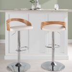 Grotto Chrome Zebra Wood Mid-Century Modern Swivel Barstool (Set of 2) 12 Grotto Chrome Zebra Wood Mid-Century Modern Swivel Barstool (Set of 2)