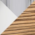 Grotto Chrome Zebra Wood Mid-Century Modern Swivel Barstool (Set of 2) 20 Grotto Chrome Zebra Wood Mid-Century Modern Swivel Barstool (Set of 2)