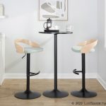 Grotto Contemporary Adjustable Light Green Swivel Barstools (Set of 2) 15 Grotto Contemporary Adjustable Light Green Swivel Barstools (Set of 2)