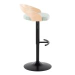 Grotto Contemporary Adjustable Light Green Swivel Barstools (Set of 2) 19 Grotto Contemporary Adjustable Light Green Swivel Barstools (Set of 2)