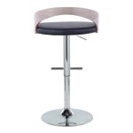 Grotto Contemporary Chrome and Black Adjustable Barstools (Set of 2) 14 Grotto Contemporary Chrome and Black Adjustable Barstools (Set of 2)