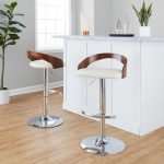 Grotto Cream Faux Leather Contemporary Swivel Barstools (Set of 2) 13 Grotto Cream Faux Leather Contemporary Swivel Barstools (Set of 2)