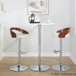 Grotto Cream Faux Leather Contemporary Swivel Barstools (Set of 2) 15 Grotto Cream Faux Leather Contemporary Swivel Barstools (Set of 2)