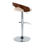 Grotto Cream Faux Leather Contemporary Swivel Barstools (Set of 2) 20 Grotto Cream Faux Leather Contemporary Swivel Barstools (Set of 2)