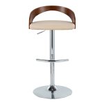 Grotto Cream Faux Leather Contemporary Swivel Barstools (Set of 2) 22 Grotto Cream Faux Leather Contemporary Swivel Barstools (Set of 2)