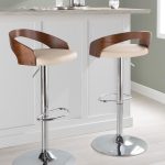 Grotto Cream Mid-Century Modern Adjustable Swivel Barstools (Set of 2) 12 Grotto Cream Mid-Century Modern Adjustable Swivel Barstools (Set of 2)