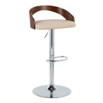 Grotto Cream Mid-Century Modern Adjustable Swivel Barstools (Set of 2) 14 Grotto Cream Mid-Century Modern Adjustable Swivel Barstools (Set of 2)