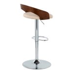 Grotto Cream Mid-Century Modern Adjustable Swivel Barstools (Set of 2) 16 Grotto Cream Mid-Century Modern Adjustable Swivel Barstools (Set of 2)