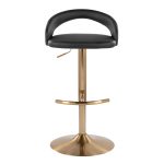 Grotto Gold and Black Adjustable Contemporary Barstools (Set of 2) 18 Grotto Gold and Black Adjustable Contemporary Barstools (Set of 2)