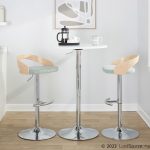 Grotto Light Green Fabric Contemporary Swivel Barstools (Set of 2) 16 Grotto Light Green Fabric Contemporary Swivel Barstools (Set of 2)