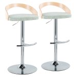 Grotto Light Green Fabric Contemporary Swivel Barstools (Set of 2) 17 Grotto Light Green Fabric Contemporary Swivel Barstools (Set of 2)