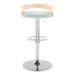 Grotto Light Green Mid-Century Modern Adjustable Swivel Barstools (Set of 2) 13 Grotto Light Green Mid-Century Modern Adjustable Swivel Barstools (Set of 2)