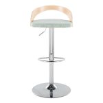 Grotto Light Green Mid-Century Modern Adjustable Swivel Barstools (Set of 2) 14 Grotto Light Green Mid-Century Modern Adjustable Swivel Barstools (Set of 2)