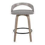 Grotto Light Grey Swivel Counter Stools Contemporary Style (Set of 2) (Set of 2) 17 Grotto Light Grey Swivel Counter Stools Contemporary Style (Set of 2) (Set of 2)