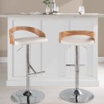 Grotto Mid-Century Modern Adjustable Chrome Barstool Zebra/White (Set of 2) 10 Grotto Mid-Century Modern Adjustable Chrome Barstool Zebra/White (Set of 2)
