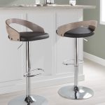 Grotto Mid-Century Modern Adjustable Swivel Barstool Chrome Grey (Set of 2) 11 Grotto Mid-Century Modern Adjustable Swivel Barstool Chrome Grey (Set of 2)