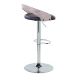 Grotto Mid-Century Modern Adjustable Swivel Barstool Chrome Grey (Set of 2) 16 Grotto Mid-Century Modern Adjustable Swivel Barstool Chrome Grey (Set of 2)
