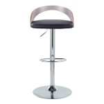 Grotto Mid-Century Modern Adjustable Swivel Barstool Chrome Grey (Set of 2) 18 Grotto Mid-Century Modern Adjustable Swivel Barstool Chrome Grey (Set of 2)