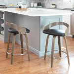 Grotto Mid-Century Modern Light Grey Swivel Counter Stools (Set of 2) 21 Grotto Mid-Century Modern Light Grey Swivel Counter Stools (Set of 2)