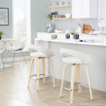 Grotto Oat Noise Fabric Contemporary 26-Inch Swivel Stools (Set of 2) 12 Grotto Oat Noise Fabric Contemporary 26-Inch Swivel Stools (Set of 2)