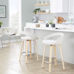 Grotto Oat Noise Fabric Contemporary 26-Inch Swivel Stools (Set of 2) 11 Grotto Oat Noise Fabric Contemporary 26-Inch Swivel Stools (Set of 2)