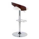 Grotto White Mid-Century Modern Adjustable Swivel Barstools (Set of 2) 16 Grotto White Mid-Century Modern Adjustable Swivel Barstools (Set of 2)