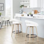Grotto White Swivel 26-Inch Contemporary Counter Stools (Set of 2) 11 Grotto White Swivel 26-Inch Contemporary Counter Stools (Set of 2)