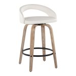 Grotto White Swivel 26-Inch Contemporary Counter Stools (Set of 2) 14 Grotto White Swivel 26-Inch Contemporary Counter Stools (Set of 2)