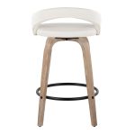 Grotto White Swivel 26-Inch Contemporary Counter Stools (Set of 2) 17 Grotto White Swivel 26-Inch Contemporary Counter Stools (Set of 2)
