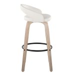 Grotto Whitewashed Wood Contemporary 30-Inch Swivel Barstools (Set of 2) 15 Grotto Whitewashed Wood Contemporary 30-Inch Swivel Barstools (Set of 2)