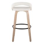 Grotto Whitewashed Wood Contemporary 30-Inch Swivel Barstools (Set of 2) 17 Grotto Whitewashed Wood Contemporary 30-Inch Swivel Barstools (Set of 2)