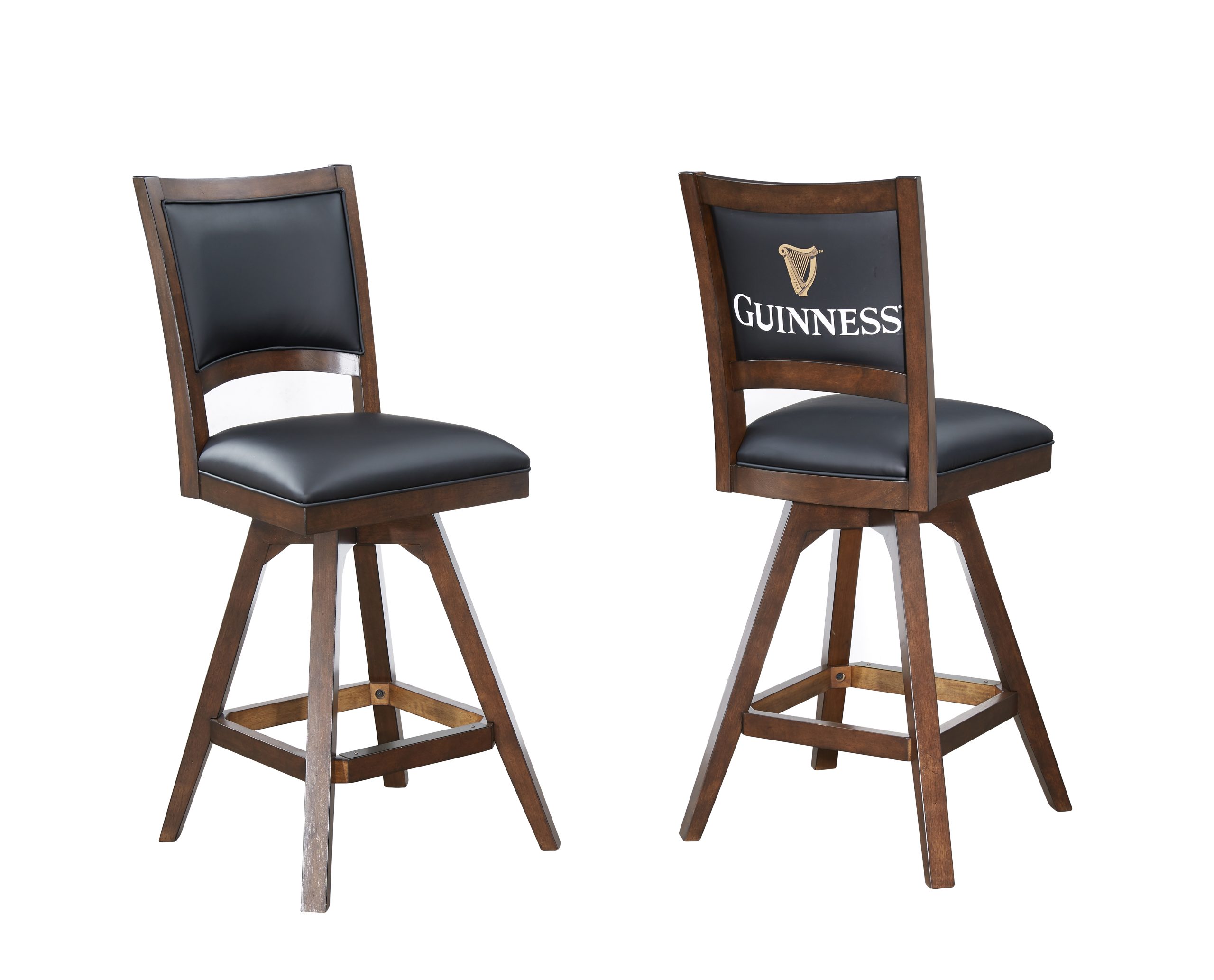 guinness 30-inch armless swivel bar stool