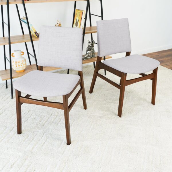 GustoFabricDiningChairInLightGray 5