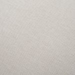 Gwynn Oatmeal Fabric w/ Dark Brown Wood Pouf