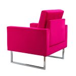 Gyaros Fuchsia Velvet Tufted Accent Club Chair 8 Gyaros Fuchsia Velvet Tufted Accent Club Chair