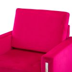Gyaros Fuchsia Velvet Tufted Accent Club Chair 10 Gyaros Fuchsia Velvet Tufted Accent Club Chair